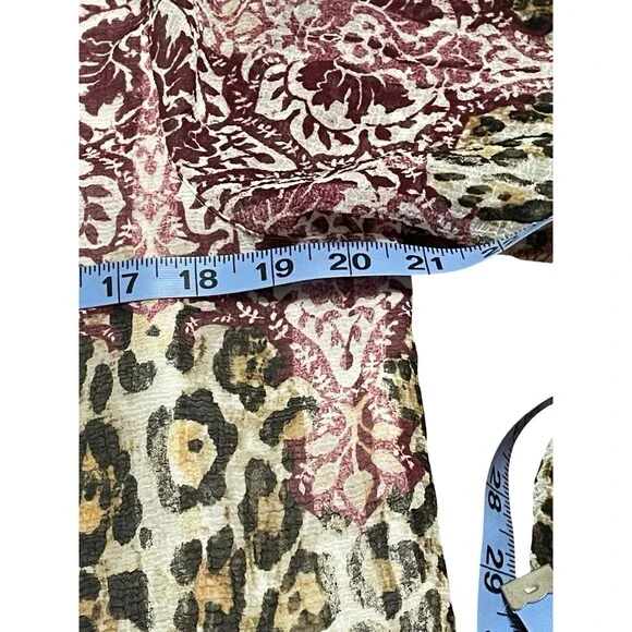 🔥 ALFRED DUNNER Floral Leopard V-Neck Shell Button Blouse 12 EUC! 🔥 - Picture 11 of 11